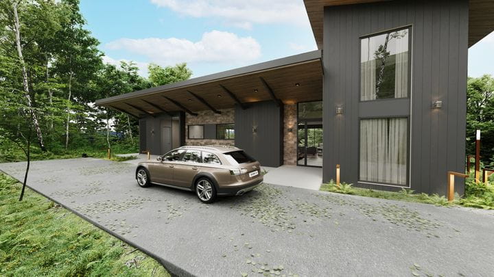 Fachada de moderno diseño teniendo en cuenta fundamentos bioclimáticos