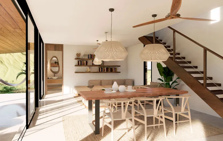 Living room with full connection to the outdoor area