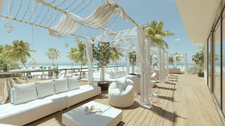 We design and build social areas perfectly integrated with the beach and the sea.