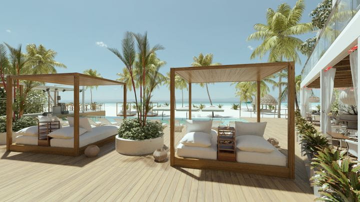 Balinese beds for a perfect day under the Panamanian sun