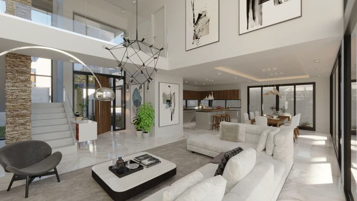  Unpretentious luxury in the living room area